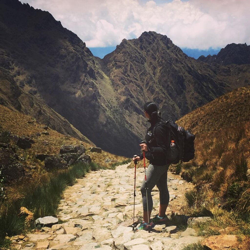 paso de la mujer muerta en camino inca